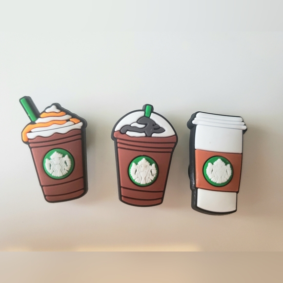 5 x New Croc Charms / Jibbitz, Starbucks style - Picture 2 of 3
